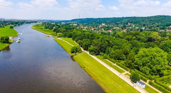 Pillnitz Castle, Saksonya havadan görünümü