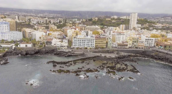 Puerto de la Cruz, Tenerife havadan görünümü — Stok fotoğraf