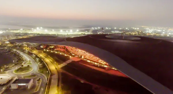 Letecký pohled na Yas Island Ferrari World — Stock fotografie