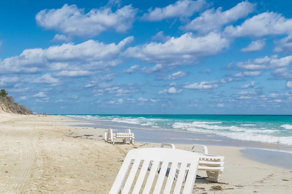 Piękna plaża na Kubie — Zdjęcie stockowe