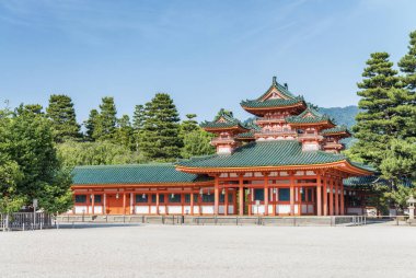 Heian tapınak Kyoto güzel bir günde