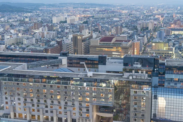 Panorámás kilátás nyílik Kyoto — Stock Fotó