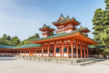 Heian tapınak Kyoto güzel bir günde