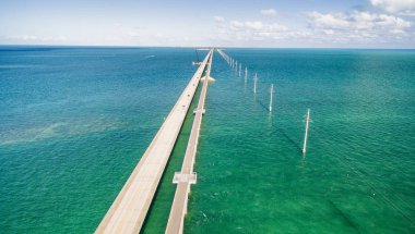 Denizaşırı Karayolu Köprüsü, Florida'nın güzel havadan görünümü