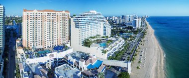 Fort Lauderdale kıyı şeridi, Florida havadan görünümü