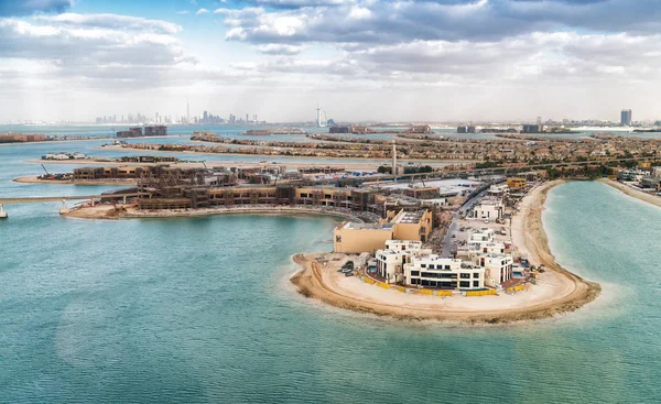 Dubai Palm Jumeirah Island from the air — Stock Photo, Image