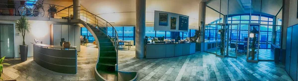 Modern ofis panoramik manzaralı — Stok fotoğraf