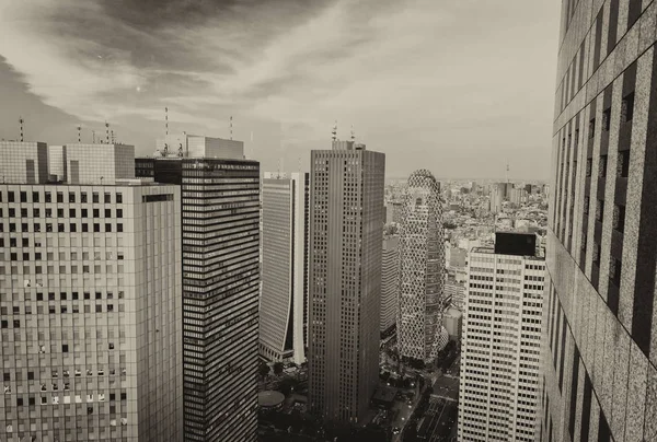 Moderní mrakodrapy Shinjuku, Tokyo - Japonsko — Stock fotografie