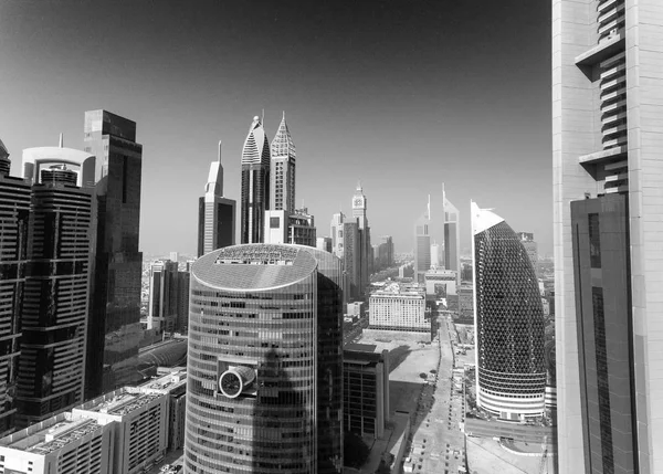 Innenstadt Dubais aus dem Hubschrauber — Stockfoto