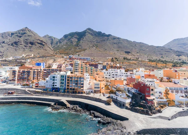 Coastal aerial view of Bajamar Pools in Tenerife, Spain — Stock Photo, Image