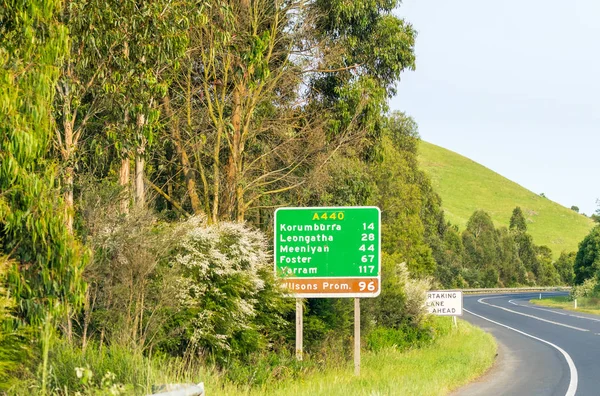 Street signs in Wilsons Promontory, Australia — Stock Photo, Image