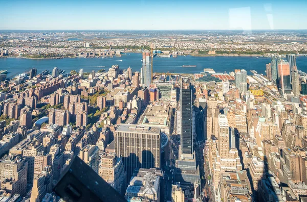 Vista aérea del centro de Manhattan — Foto de Stock