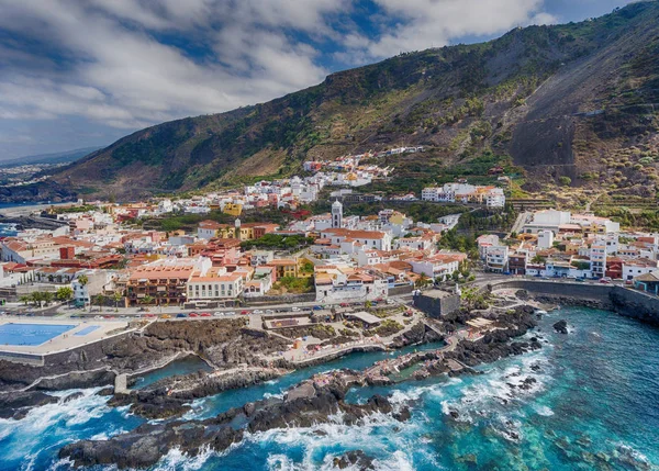 Slavný Garachico bazény v Tenerife, Kanárské ostrovy — Stock fotografie