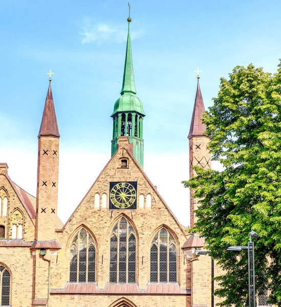 Lubeck, Duitsland. Middeleeuwse gebouwen — Stockfoto