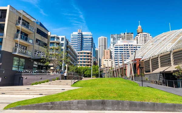 Gebouwen van Darling Harbour, Sydney — Stockfoto