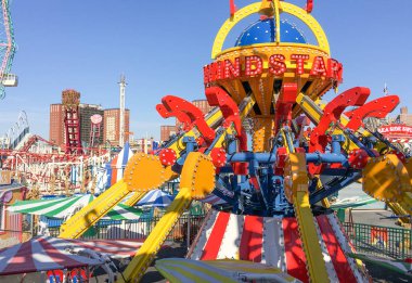 New York City - Ekim 2015: Luna Park, Coney Adası. Onun bir 