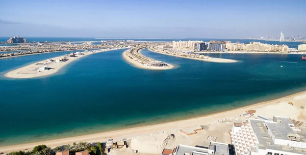 Dubai Palm Jumeirah dron havadan görünümden — Stok fotoğraf