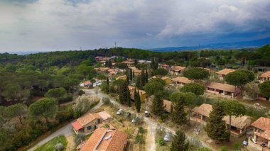 Kırsal, İtalya boyunca Toskana Evleri