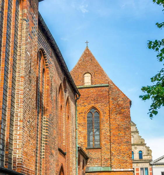 Lubeck, Németország. Középkori épületek — Stock Fotó