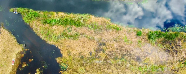 Вид сверху на болото Эверглейдс, Флорида - США — стоковое фото