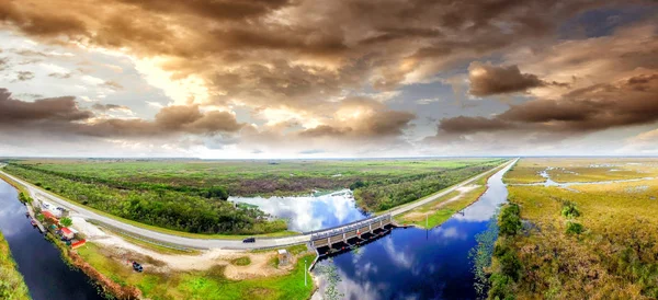 Amazing aerial view of Everglades National Park, Florida — Stock Photo, Image