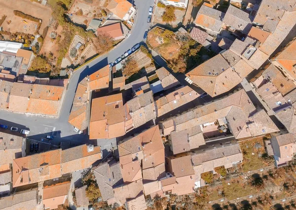 Panoramatický pohled z toskánské město — Stock fotografie
