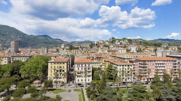 La Spezia city skyline, air view on a beautiful day — стоковое фото