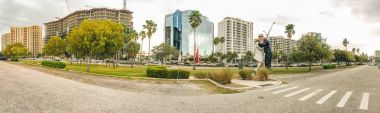 SARASOTA, FLORIDA - FEBRUARY 2016: Panoramic view of Uncondition clipart
