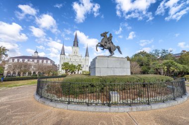 Jackson Square New Orleans, Louisiana güzel görünümü