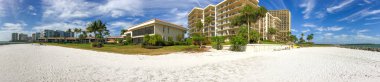 Panoramic view of Marco Island with beach and homes, Florida clipart