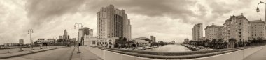 Tampa, Fl - Şubat 2016: Panoramik Tampa kıyı şeridi fro