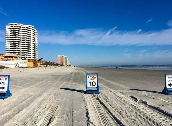 Panoramablick auf daytona beach coast, florida — Stockfoto