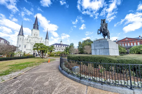 Beautiful view of Jackson Square in New Orleans, Louisiana — Stock Photo, Image