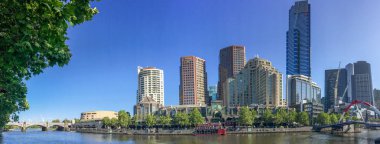 Panoramik şehir manzarası. Melbourne VI'ana şehridir