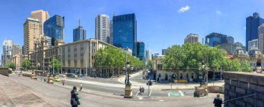 Melbourne, Avustralya - 20 Kasım 2015: Panoramik şehir