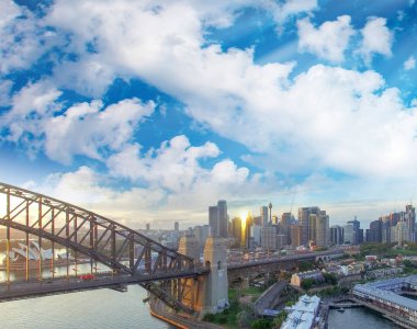 Sydney Harbour - alansal gün batımı görünümü