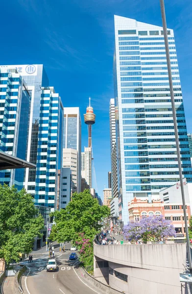 SYDNEY - OCTOBRE 2015 : Belle silhouette de la ville dans le centre-ville. Sydne — Photo