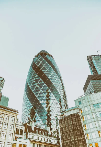 Moderna skyline av City of London, Uk Stockbild