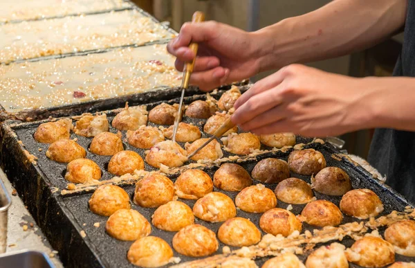 Famous street food of Dotonbori, Osaka - Japan — Stock Photo, Image