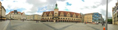 Leipzig, Almanya - Temmuz 2016: Turist şehir Merkezi'ni ziyaret edin. Leipzi