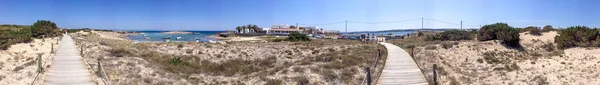 Maravilloso escenario panorámico de la isla de Formentera, España — Foto de Stock