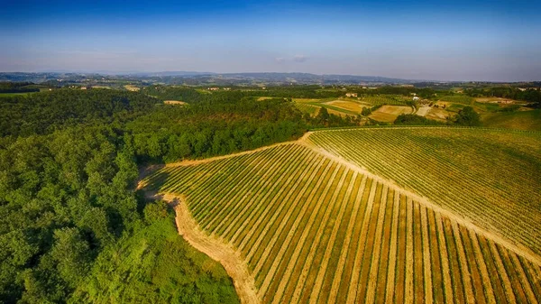 Schöne Hügel der Toskana, Luftaufnahme — Stockfoto