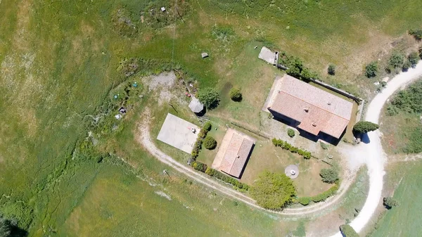 Vista aérea de Tuscanu Agriturismo — Fotografia de Stock