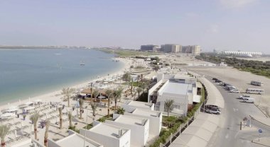 Abu Dhabi Yas Island, havadan görünümü Beach'de