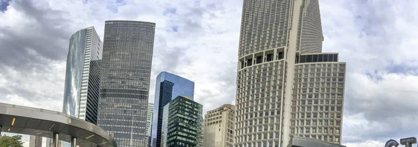 Panoramic view of Lower Manhattan skyline, New York City — Stock Photo, Image