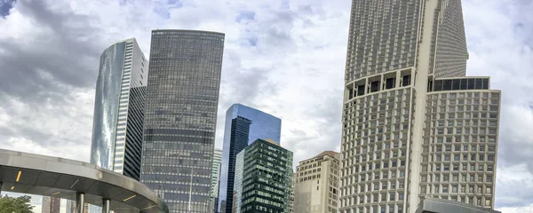 Panoramic view of Lower Manhattan skyline, New York City — Stock Photo, Image