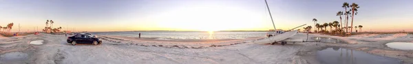 Медовий місяць острів State Park на захід сонця, панорамний вид - Флорида, — стокове фото