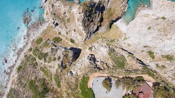 Vista aérea da costa do Capo Vaticano, Calábria - Itália — Fotografia de Stock