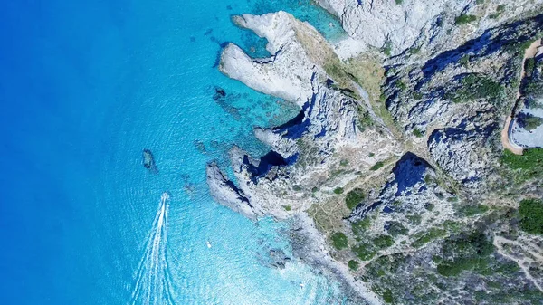 Vista aérea da costa do Capo Vaticano, Calábria - Itália — Fotografia de Stock