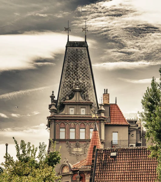 Arquitetura medieval da República Checa — Fotografia de Stock